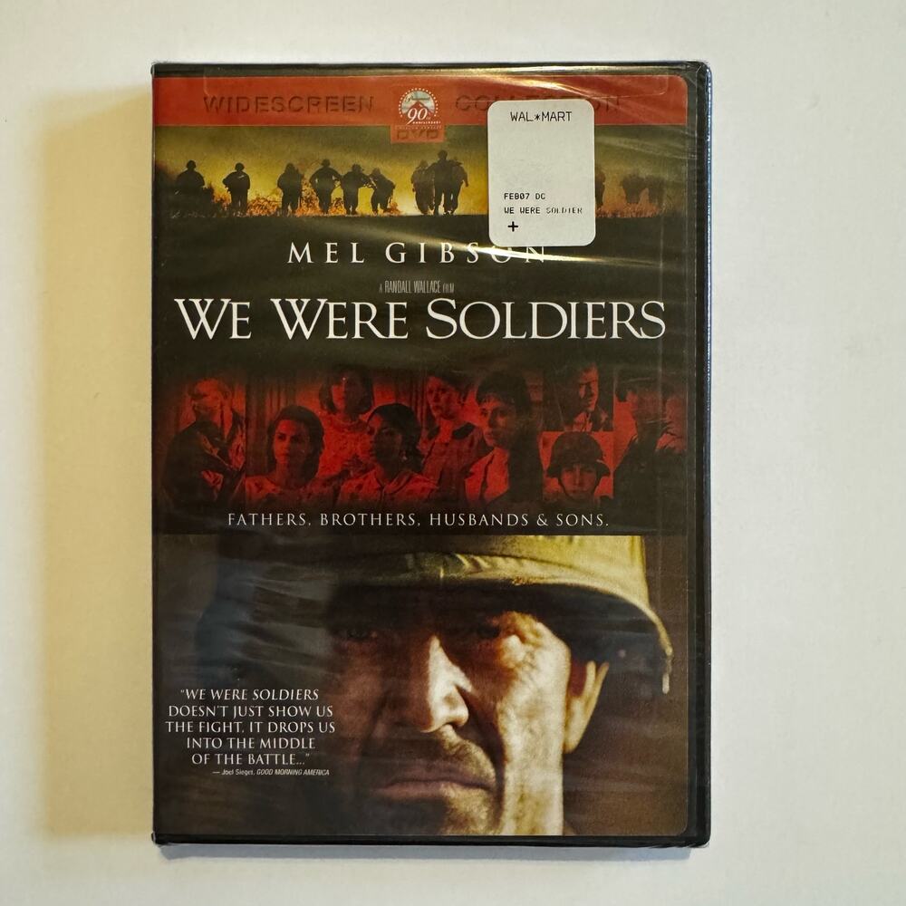 New‎ We Were Soldiers DVD Mel Gibson 2002 War